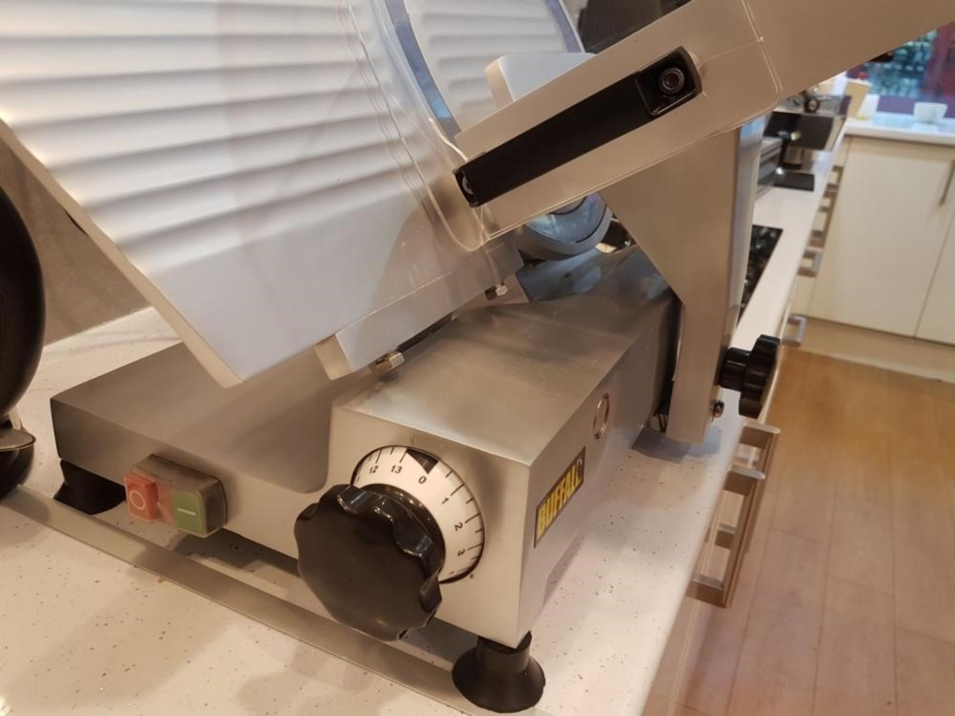 1 x Buffalo Meat Slicer 300mm (CD279) - Around 12 Months Old In Great Condition - From A Gourmet Del - Image 3 of 8