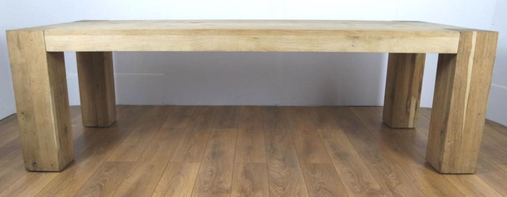 1 x Halo Furniture ‘Loft’ Reclaimed English Timber Dining Table - Natural Finish - Dimensions: L250c