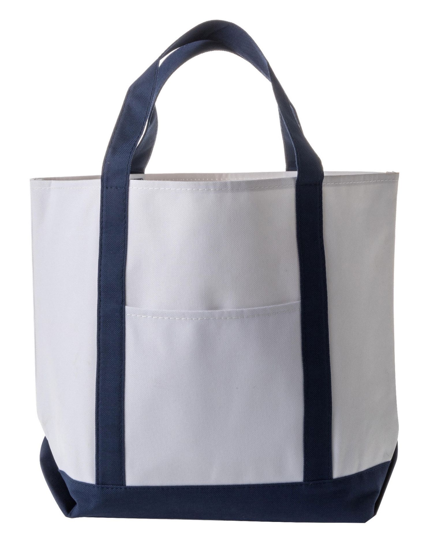 48 x Seashell Tote Bags - Colour White & Royal - Brand New Resale Stock - Size 280mm x 405mm x 305mm