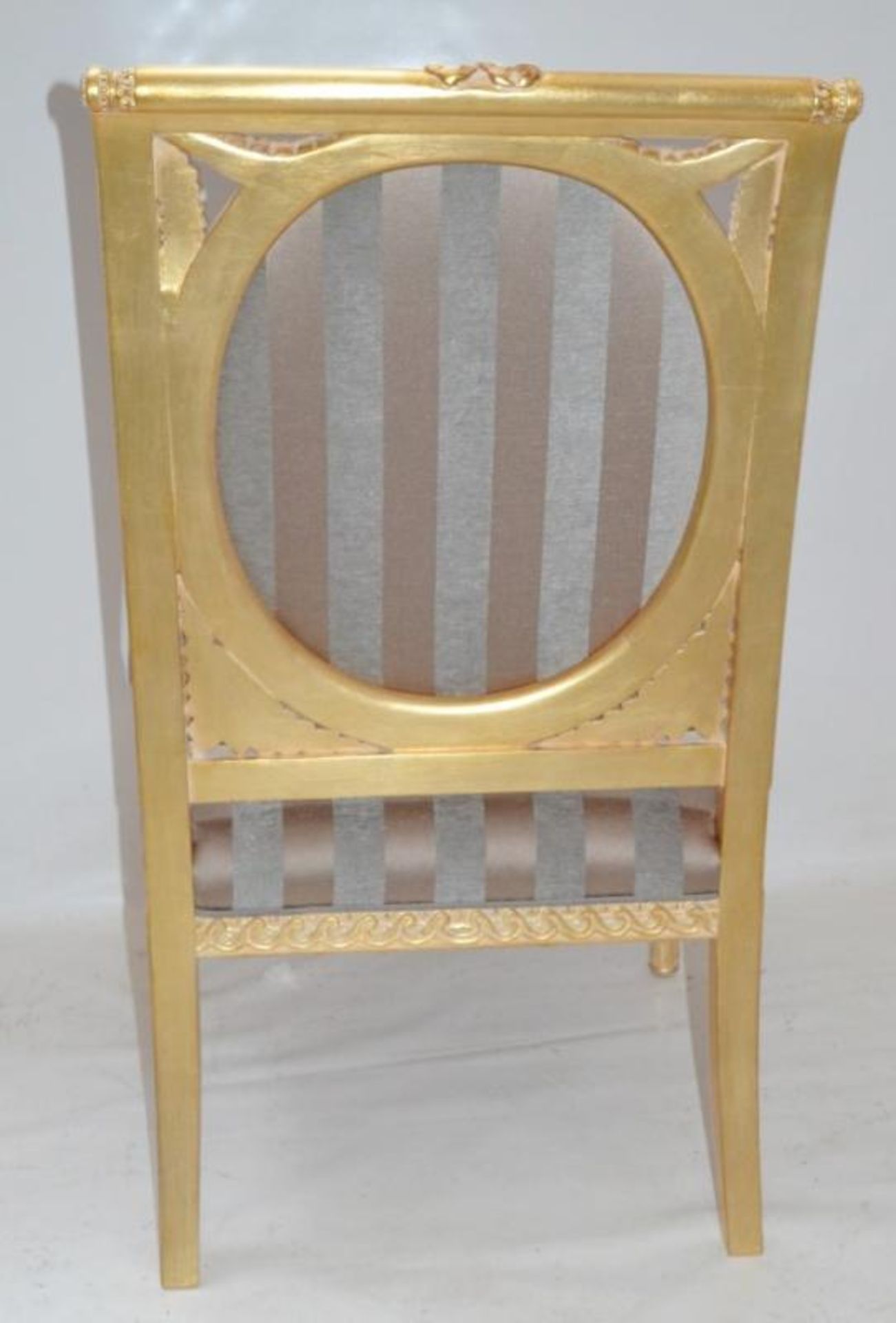 1 x DURESTA Flavia Chair - Features A Hand-Carved Hard Wood Frame With Hand-Stitched Coil Sprung Sea - Bild 12 aus 16