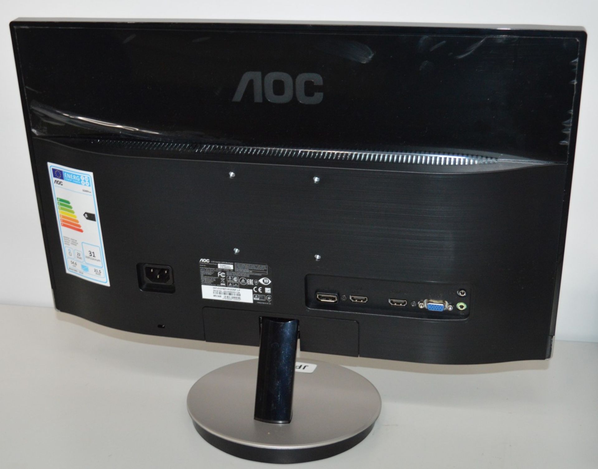 1 x AOC 22 Inch LCD Monitor - Model I2269Vwm - CL010 - Ref JP77 - Location: Altrincham WA14 - Image 4 of 6