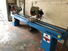 1 x Pertici Univer 332 Double Head Mitre Saw With 4.5 Meter Bed - Refurbished and Serviced - CL027 -