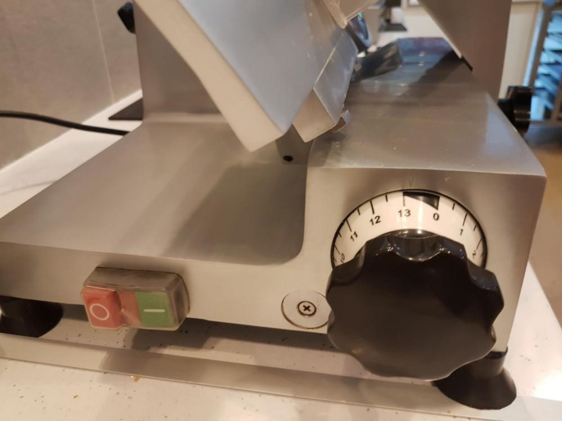 1 x Buffalo Meat Slicer 300mm (CD279) - Around 12 Months Old In Great Condition - From A Gourmet Del - Image 5 of 8