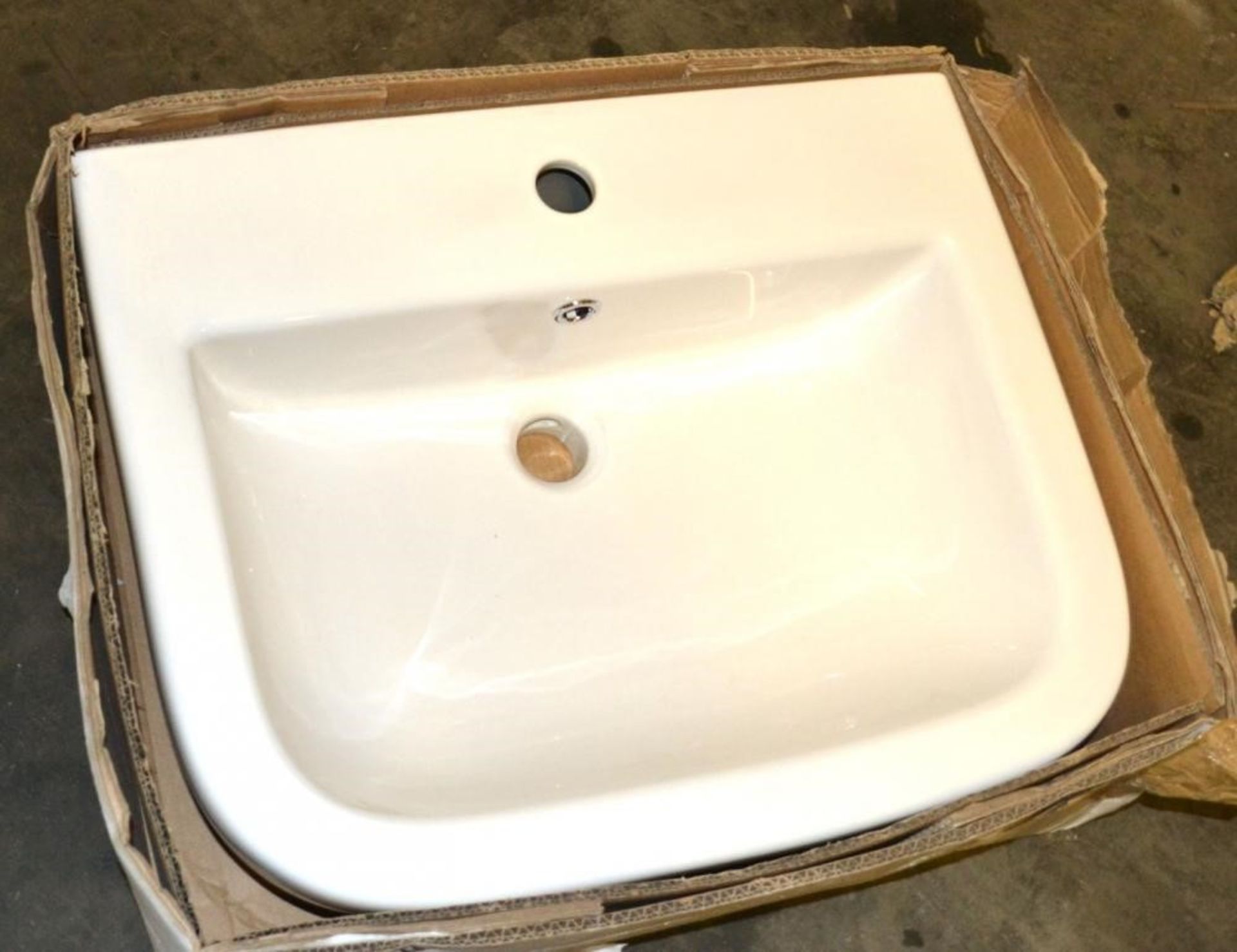 1 x Essence 560mm Basin With One Tap Hole (No Pedestal) - Ref: DY110/L10100 - CL190 - Unused Stock - - Image 4 of 4