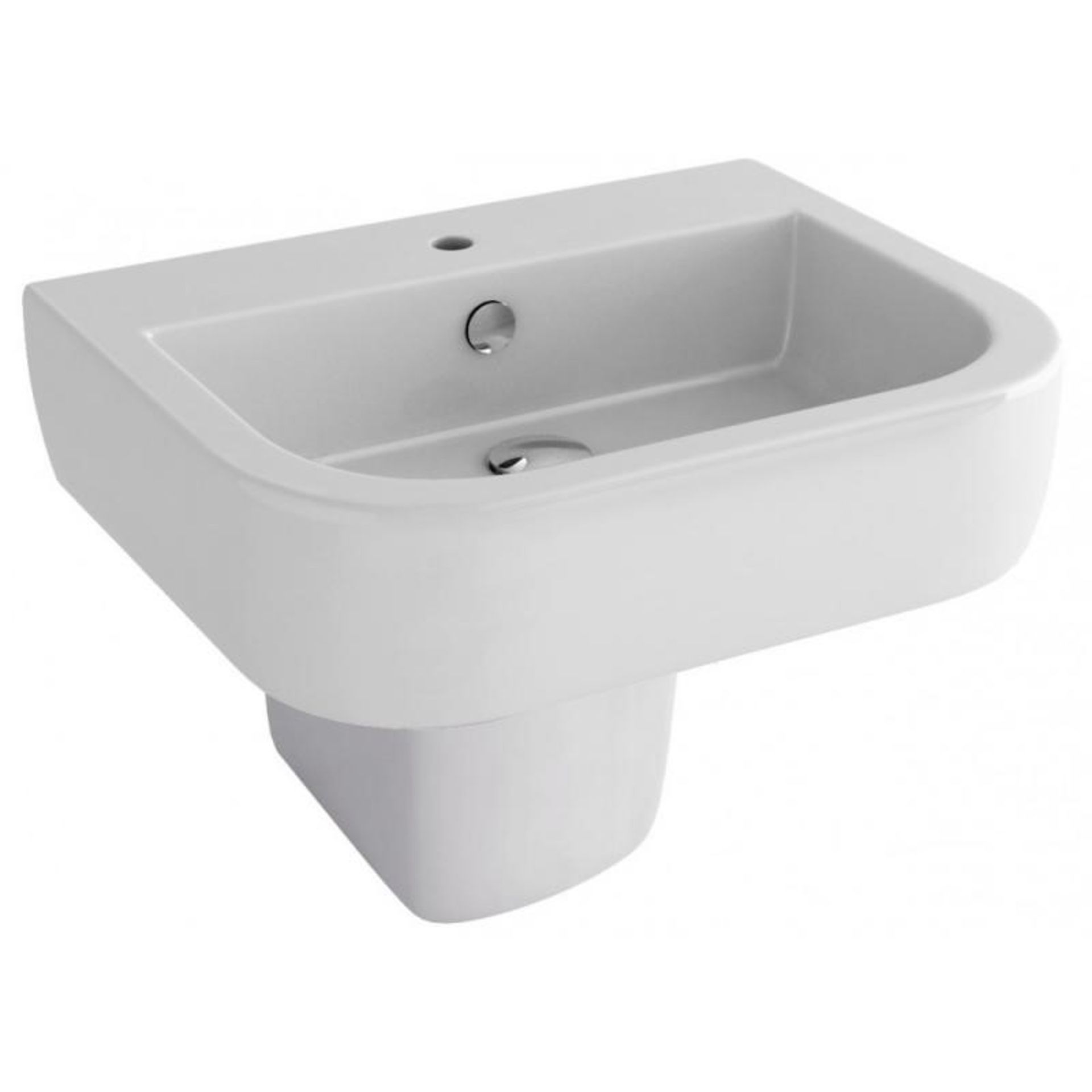 1 x Essence 560mm Basin With One Tap Hole (No Pedestal) - Ref: DY110/L10100 - CL190 - Unused Stock -