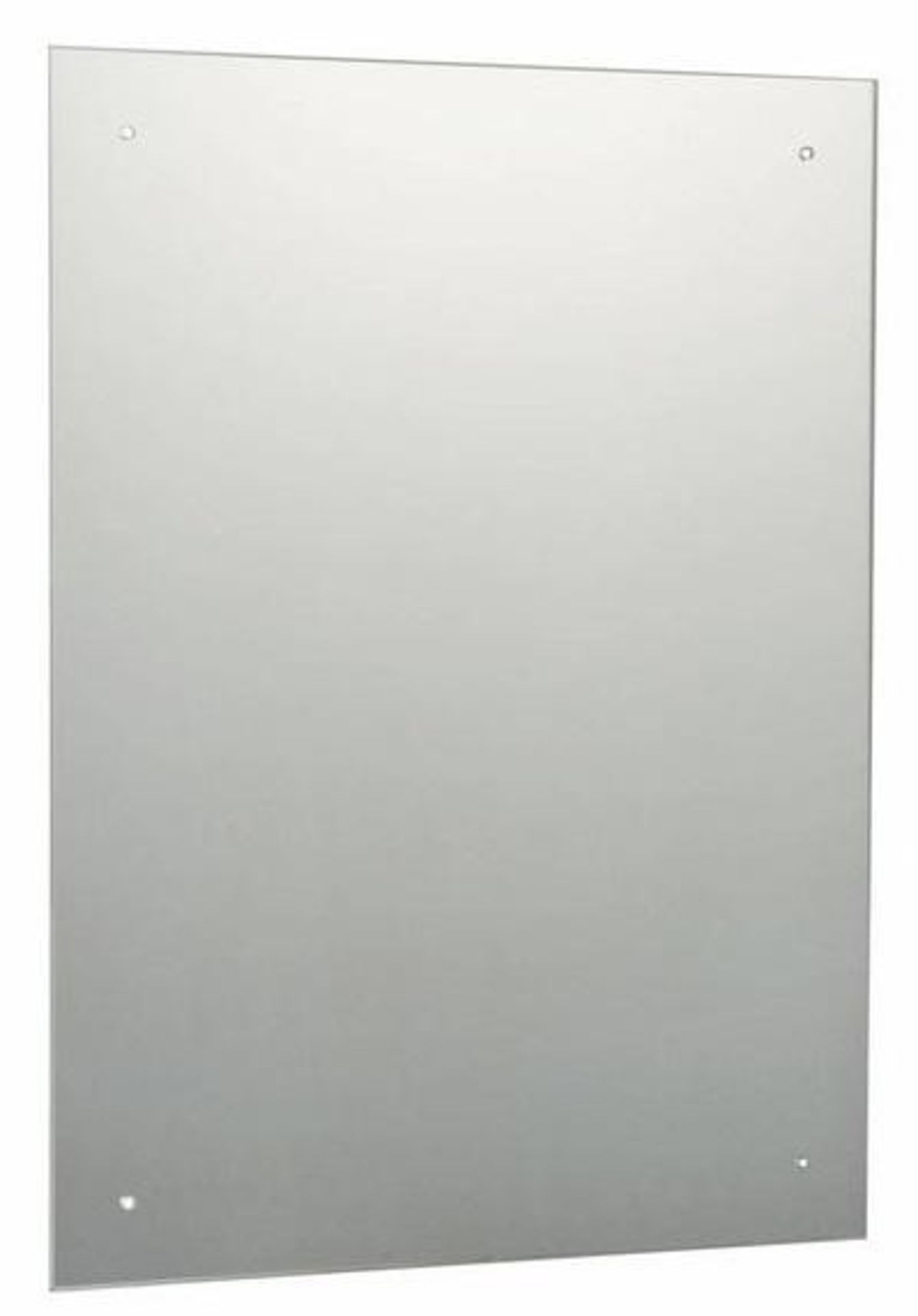 1 x Rectangular Drilled Bathroom Mirror - Dimensions: 45 x 30cm - New / Unused Stock - Ref: MT969 -