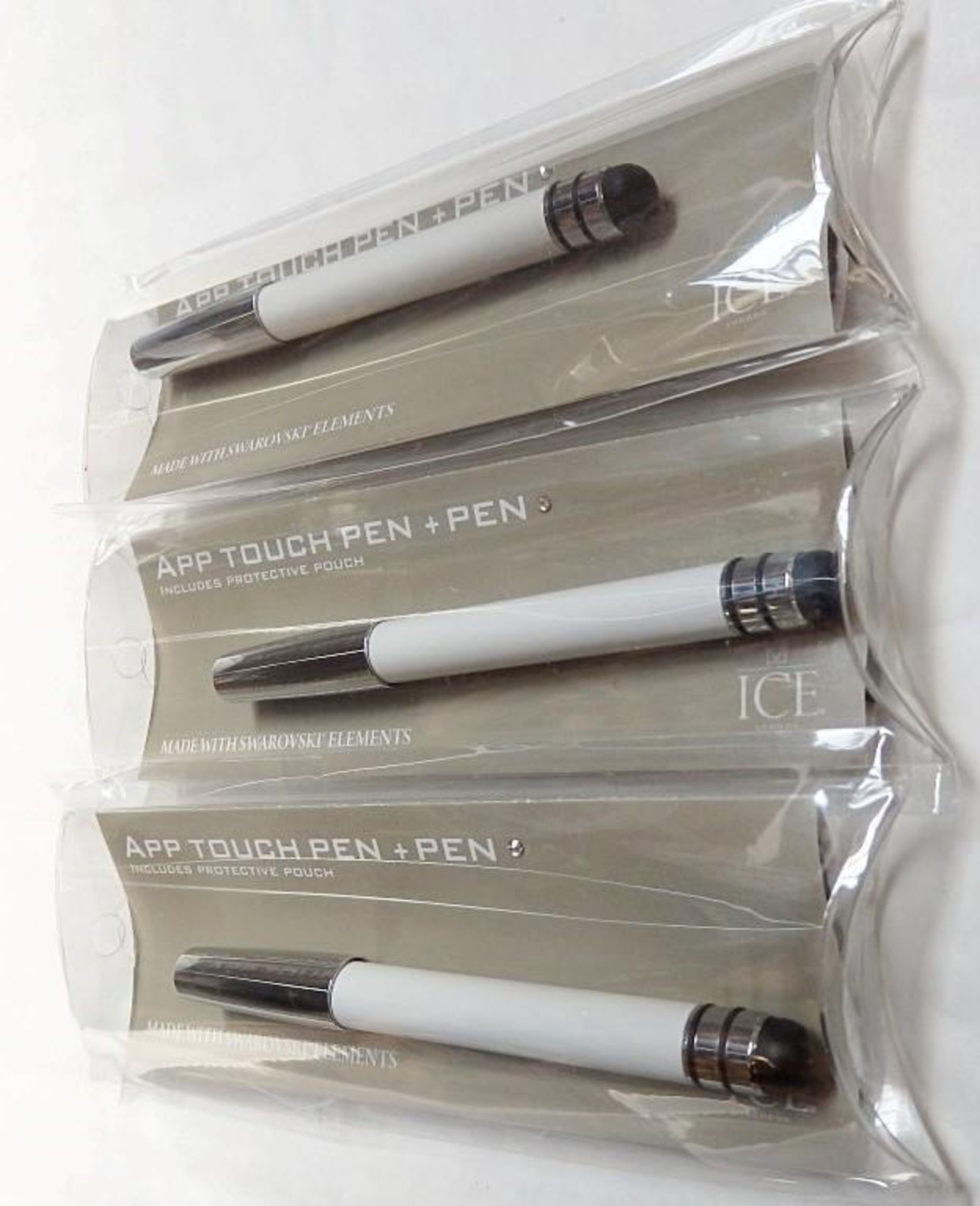 10 x ICE LONDON App Pen Duo - Touch Stylus And Ink Pen Combined - Colour: WHITE - MADE WITH - Bild 2 aus 3