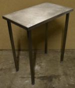 1 x Stainless Steel Prep Table - H91 x W46 x D76 cms - CL282 - Ref JP986 - Location: Bolton BL1