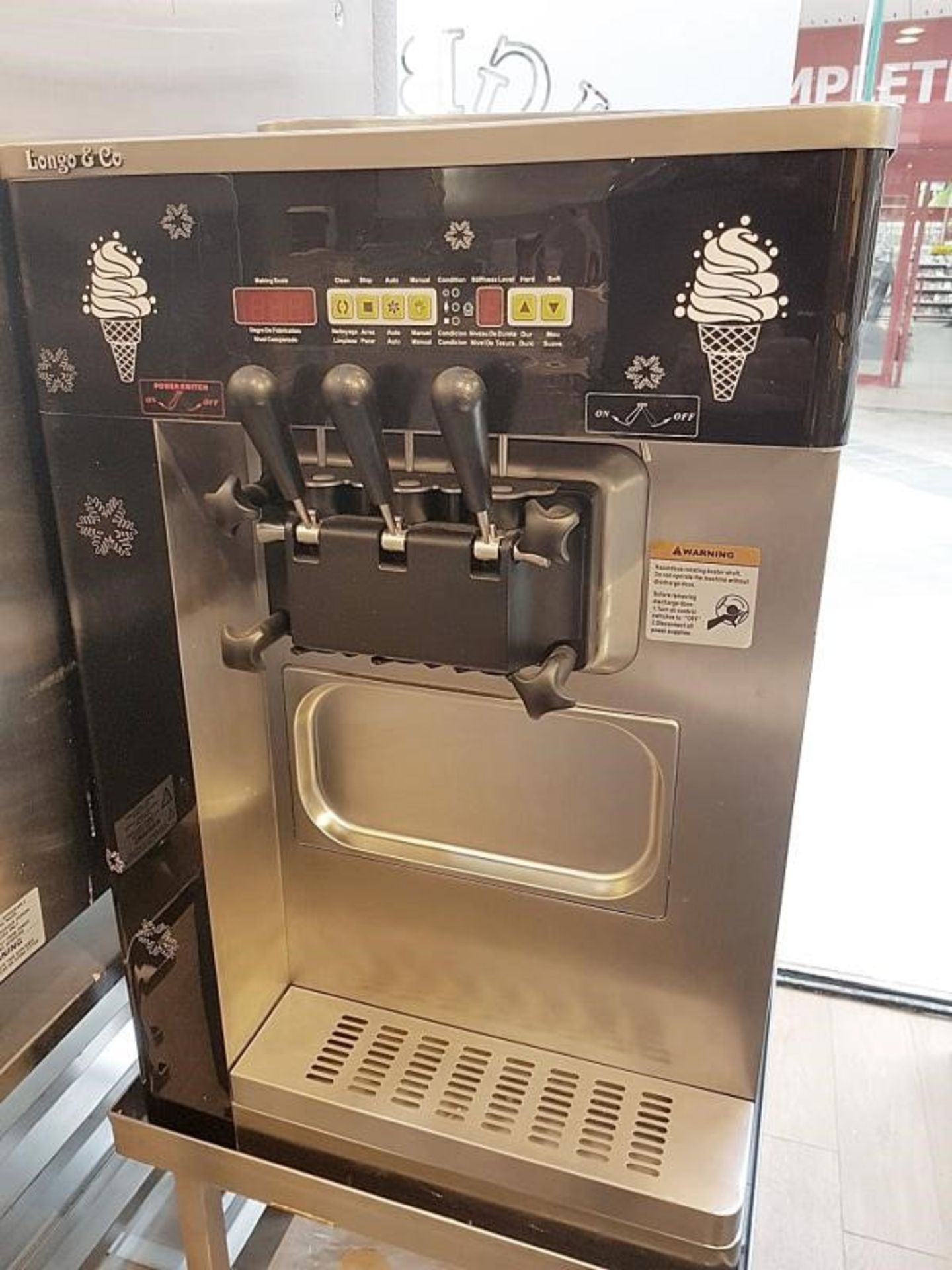 1 x Artic 132BA Commercial Ice-cream Machine And Stand - Around 12 Months Old In Great Condition - F - Image 2 of 11