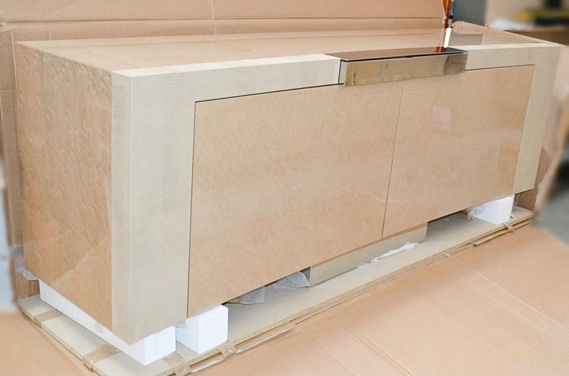 1 x GIORGIO Sunrise Contemporary 2-Door Buffet Sideboard - Dimensions: W230 x D57 x H80cm Ref: 33781 - Image 5 of 13