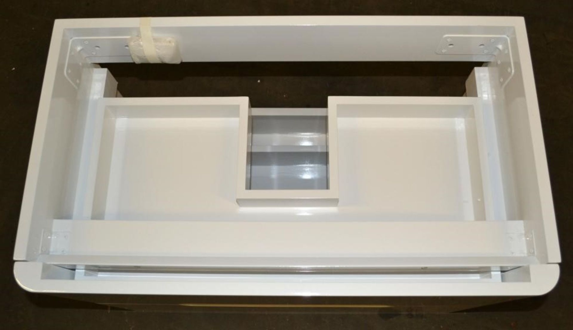 1 x Planet White Wall Hung Vanity Drawer Unit 800mm - Ref: DY170/WPL8002 - CL190 - Unused Stock - Lo - Image 3 of 8