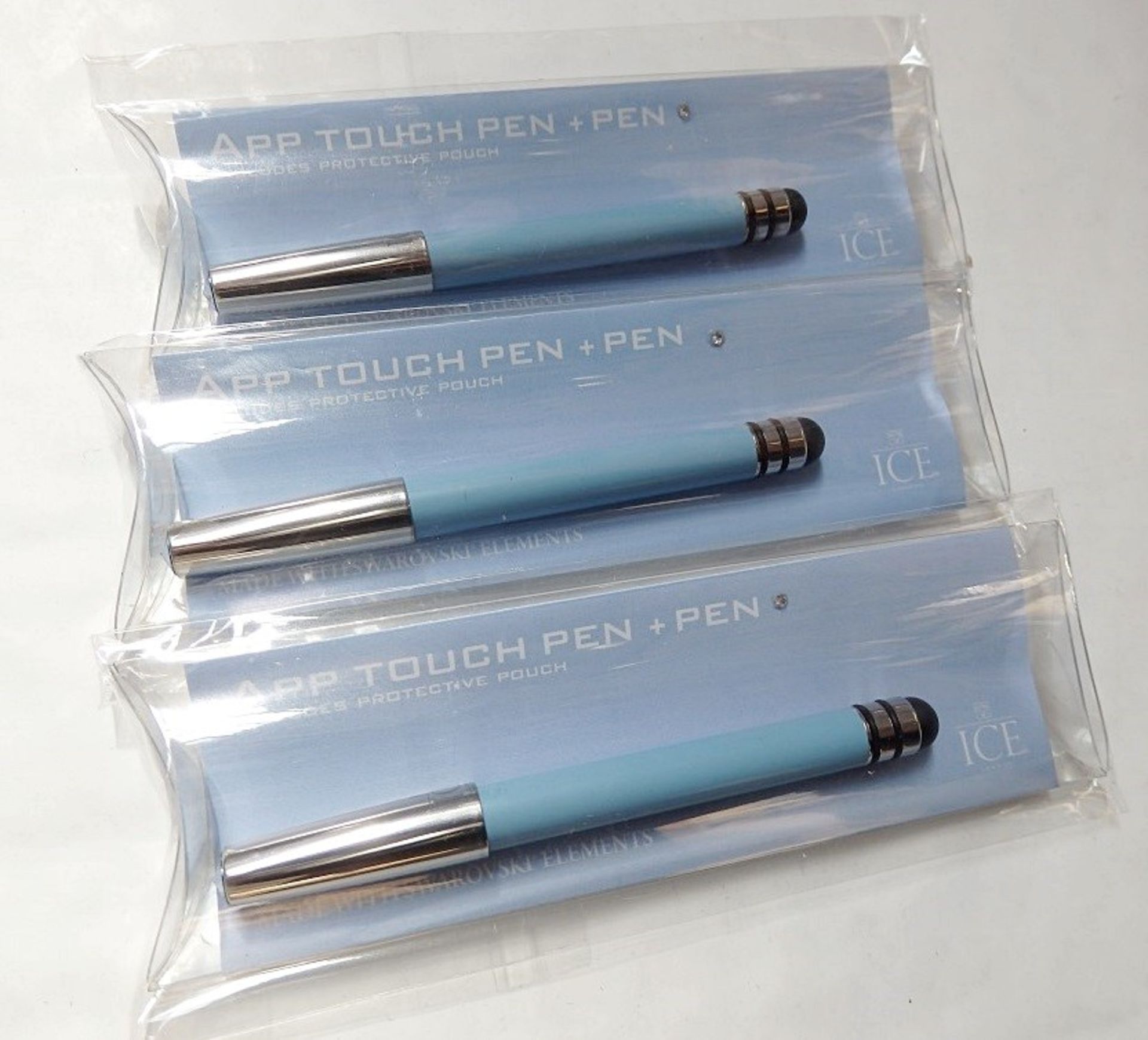 50 x ICE LONDON App Pen Duo - Touch Stylus And Ink Pen Combined - Colour: LIGHT BLUE - MADE WITH - Bild 3 aus 3