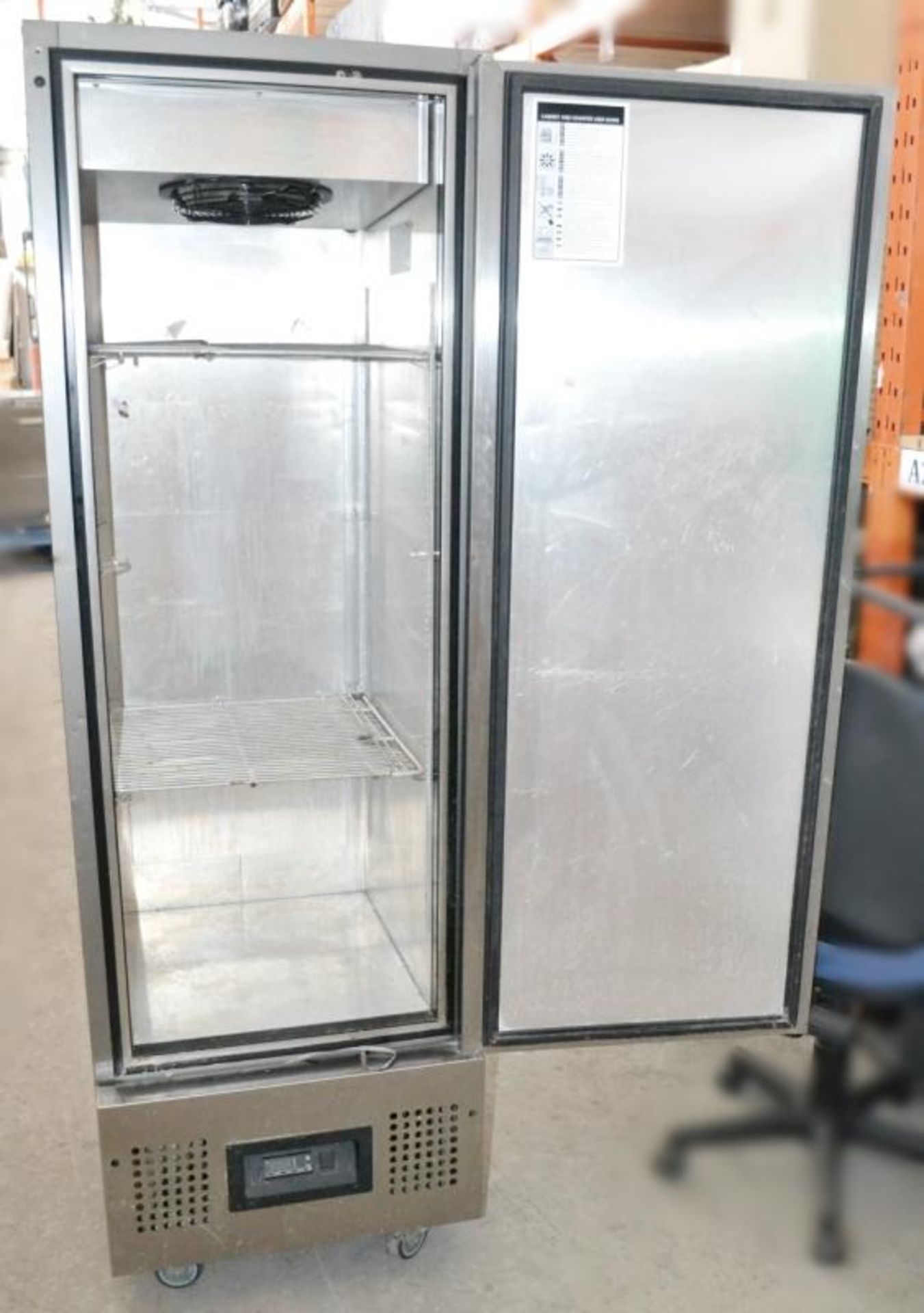 1 x FOSTER FSL400H Upright Slimline Commercial Refrigerator - Stainless Steel - Dimensions: W60 x D6 - Image 2 of 9