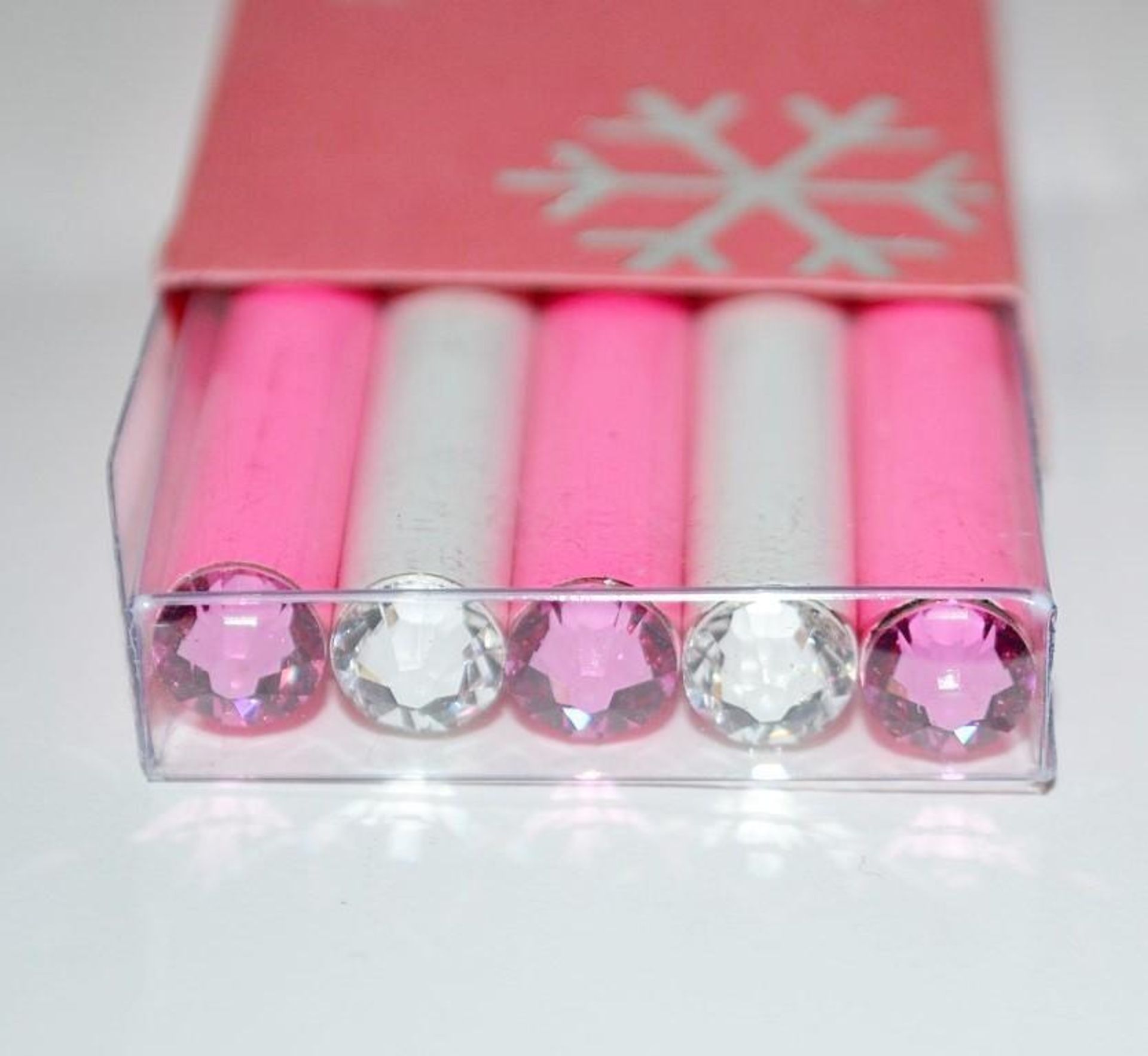 50 x ICE London Christmas Pencil Sets - Colour: PINK - Made With SWAROVSKI® ELEMENTS - Each Set - Image 3 of 4