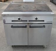 1 x Falcon Dominator Solid Top Commercial Range Oven - Stainless Steel Construction - Gas