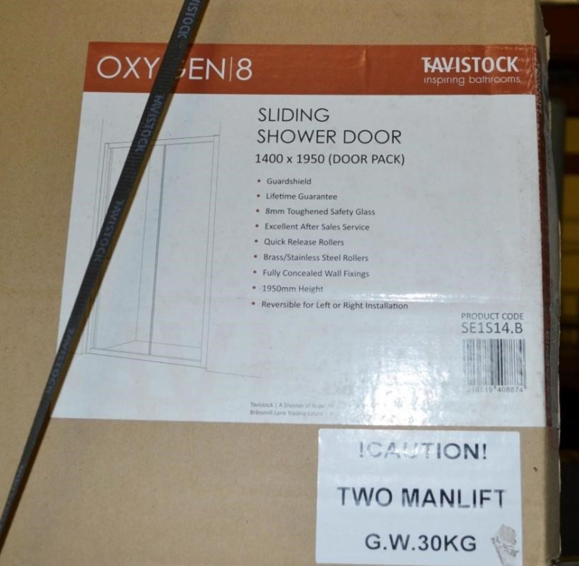 1 x Tavistock Oxygen-8 Straight Sliding Door Shower Enclosure - Original RRP £779.79 - Image 3 of 3