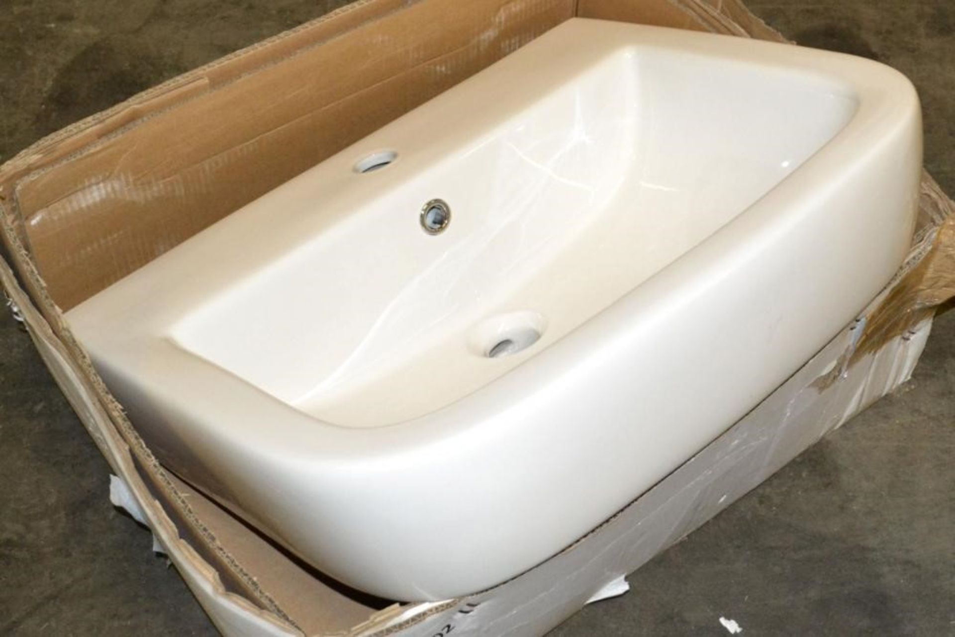 1 x Essence 560mm Basin With One Tap Hole (No Pedestal) - Ref: DY110/L10100 - CL190 - Unused Stock - - Image 3 of 4