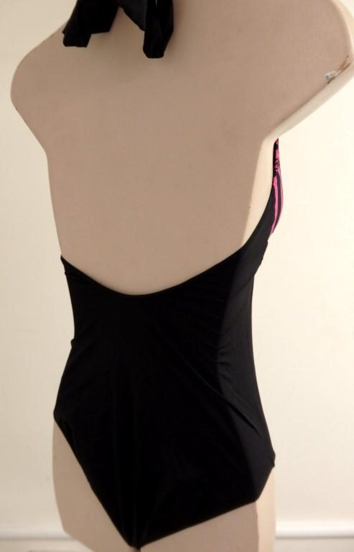 1 x Rasurel - Black/Pink patterned - Borneo Swimsuit - R20434 - Size 2C - UK 32 - Fr 85 - EU/Int 70 - Image 7 of 7