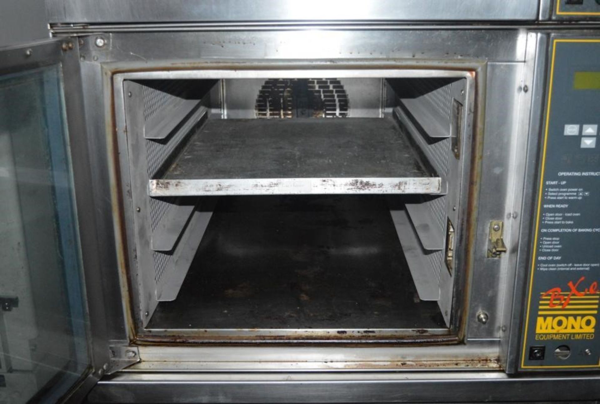 1 x Mono FG159 Double Bake Off Steam Convection Oven - Includes Ten Cooking Trays, Mobile Tray Holde - Bild 12 aus 14