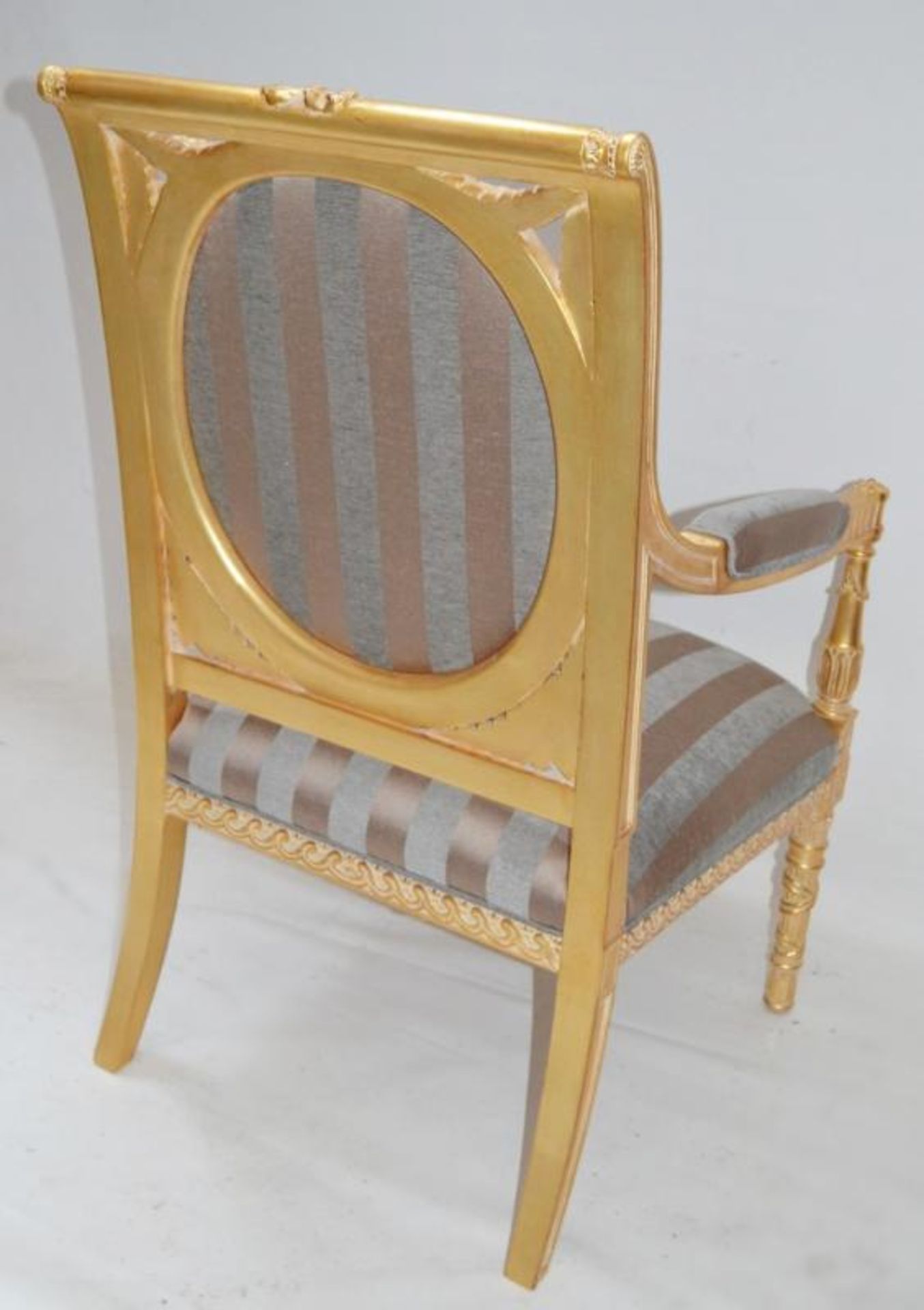 1 x DURESTA Flavia Chair - Features A Hand-Carved Hard Wood Frame With Hand-Stitched Coil Sprung Sea - Bild 13 aus 16