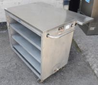 1 x Commercial Hot Cupboard - Stainless Steel Finish - Ref: IT545 - CL232 - Dimensions: H87 x W110 x