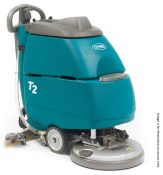 1 x Tennant T2 Mid-Size Walk-Behind Floor Scrubber With Keys - Location: Bolton BL1