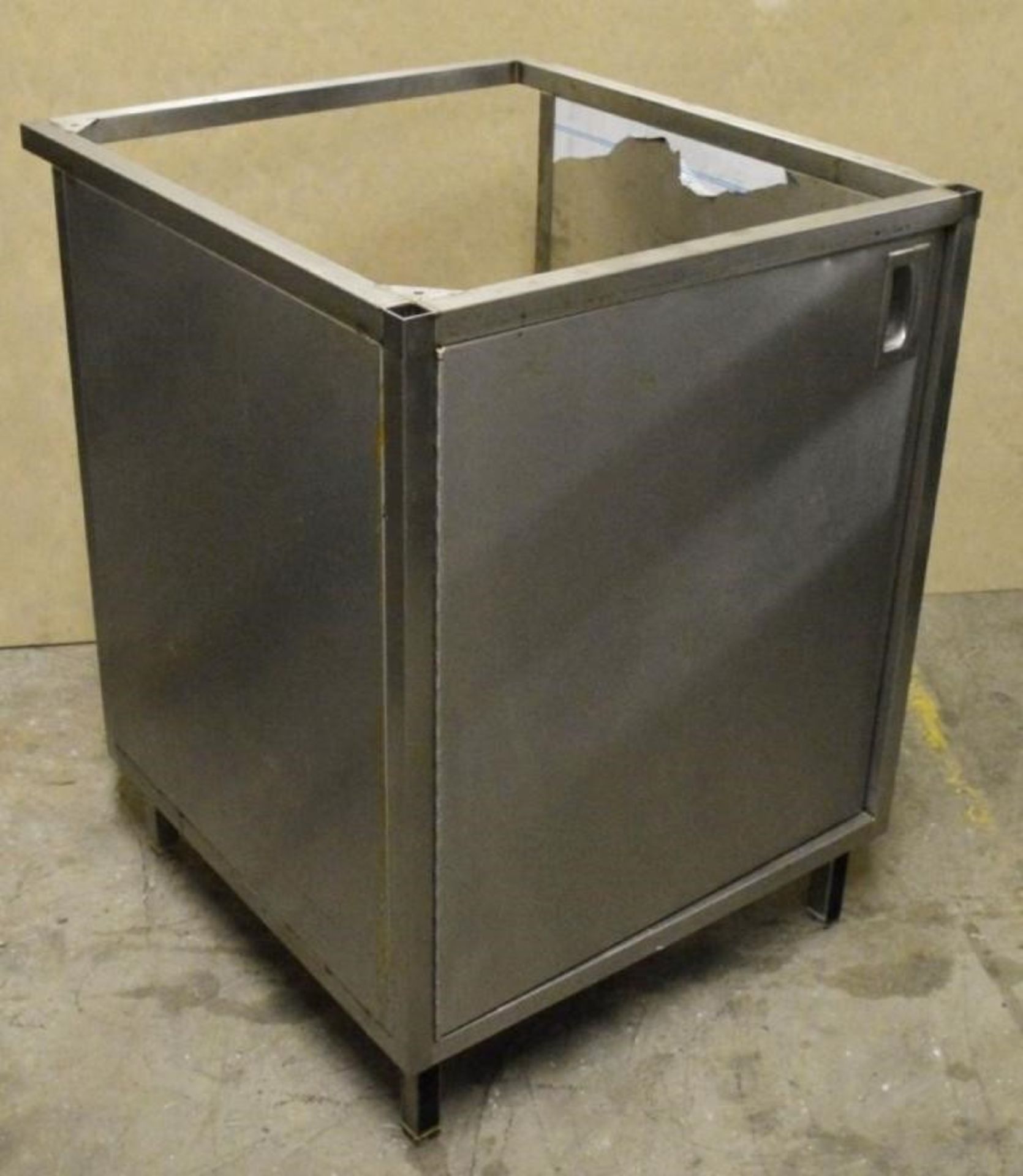 1 x Stainless Steel Single Door Cabinet - H93 x W69 x D76 cms - CL282 - Ref JP335 - Location: Bolton