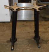 30 x Cast Iron Table Base Legs - CL297 - JP000 - Location: Bolton BL1