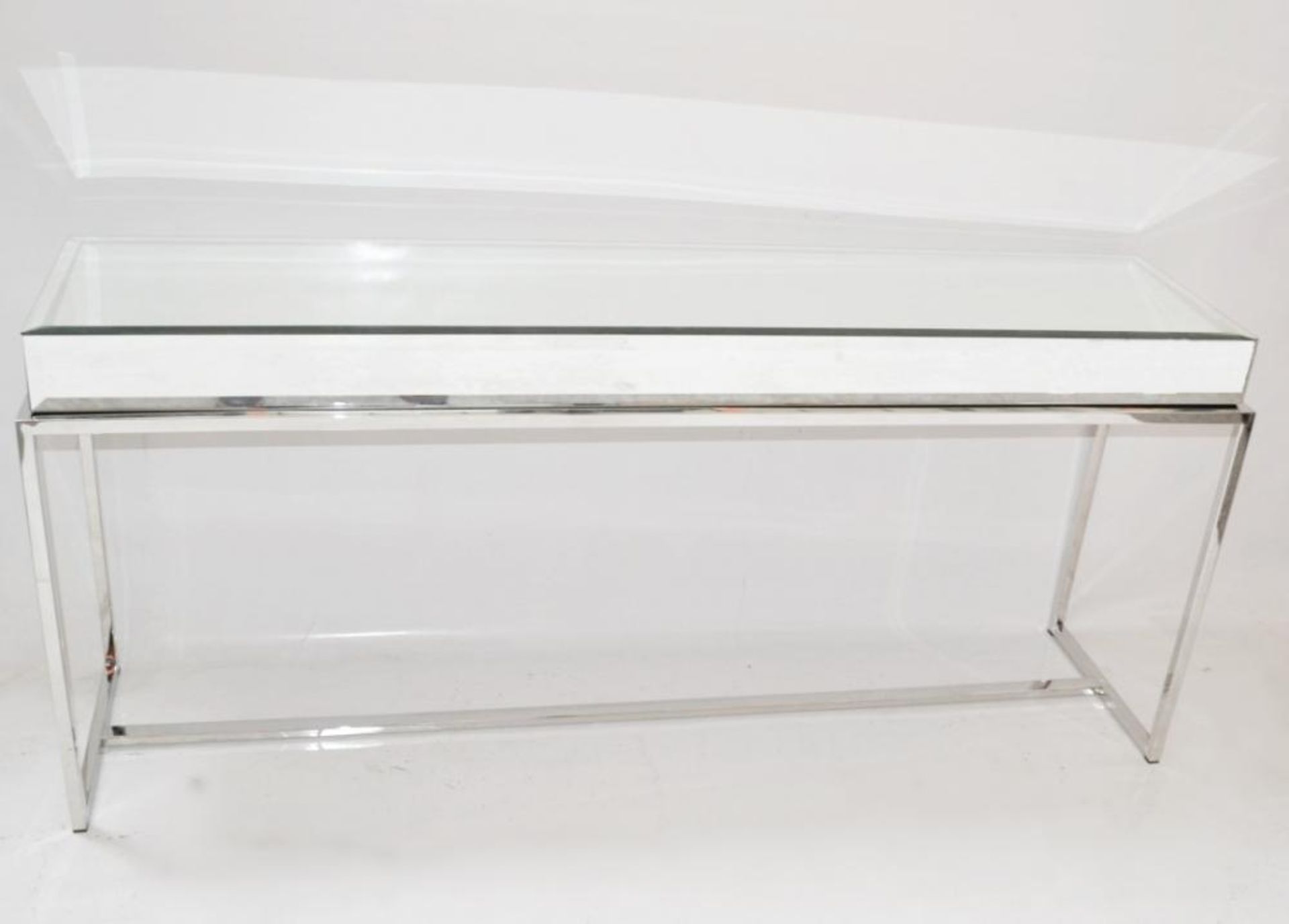 1 x EICHHOLTZ "Beverly Hills" Mirrored Glass Topped Console Table - Dimensions: W160 x D40 x H70 cm - Image 3 of 4