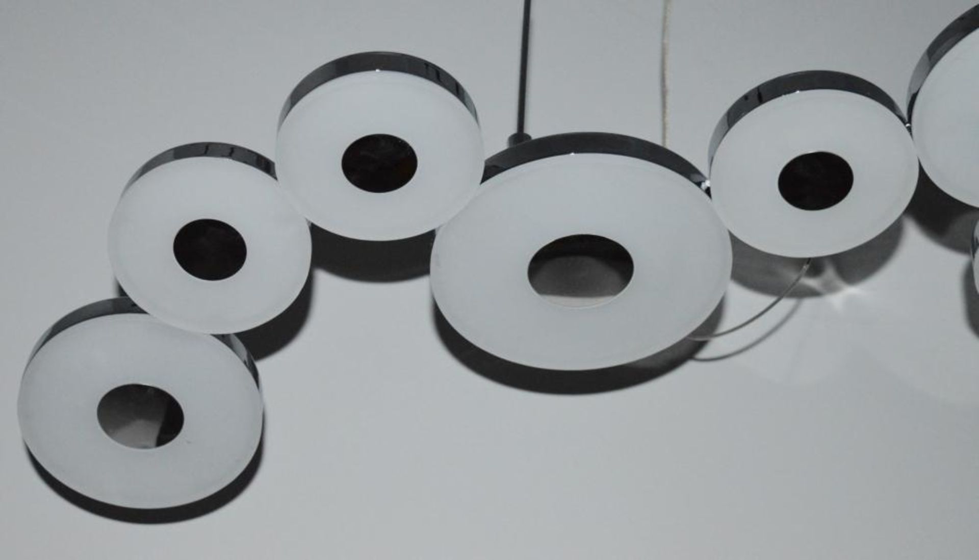 1 x Chromia LED 10 Disc Bar Ceiling Light With Frosted Acrylic Shades - RRP £660.00 - Image 3 of 5