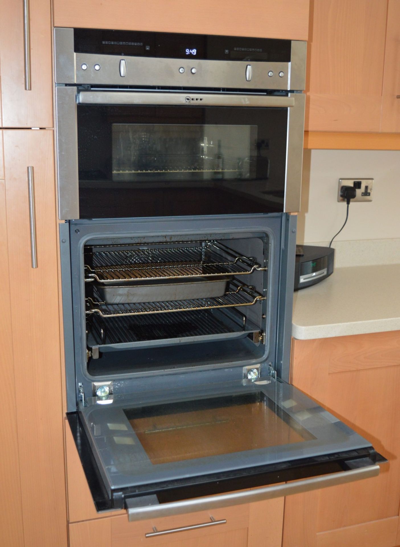 1 x Bespoke Maelstrom Solid Wood Fitted Kitchen With Corian Tops - In Excellent Condition - Neff - Image 50 of 65