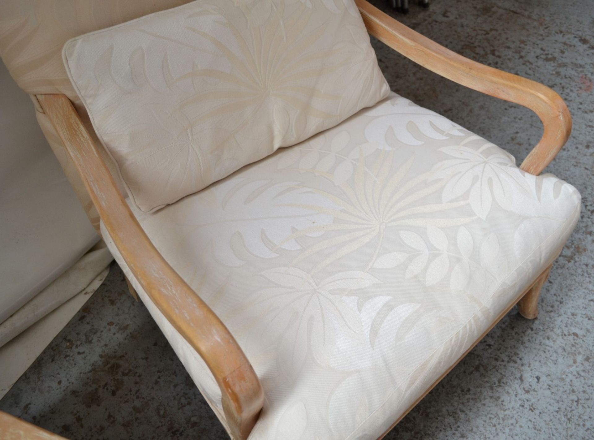 Pair of Cream Arm Chairs - CL314 - Location: Altrincham WA14 - *NO VAT On Hammer*Dimensions: - Image 7 of 9
