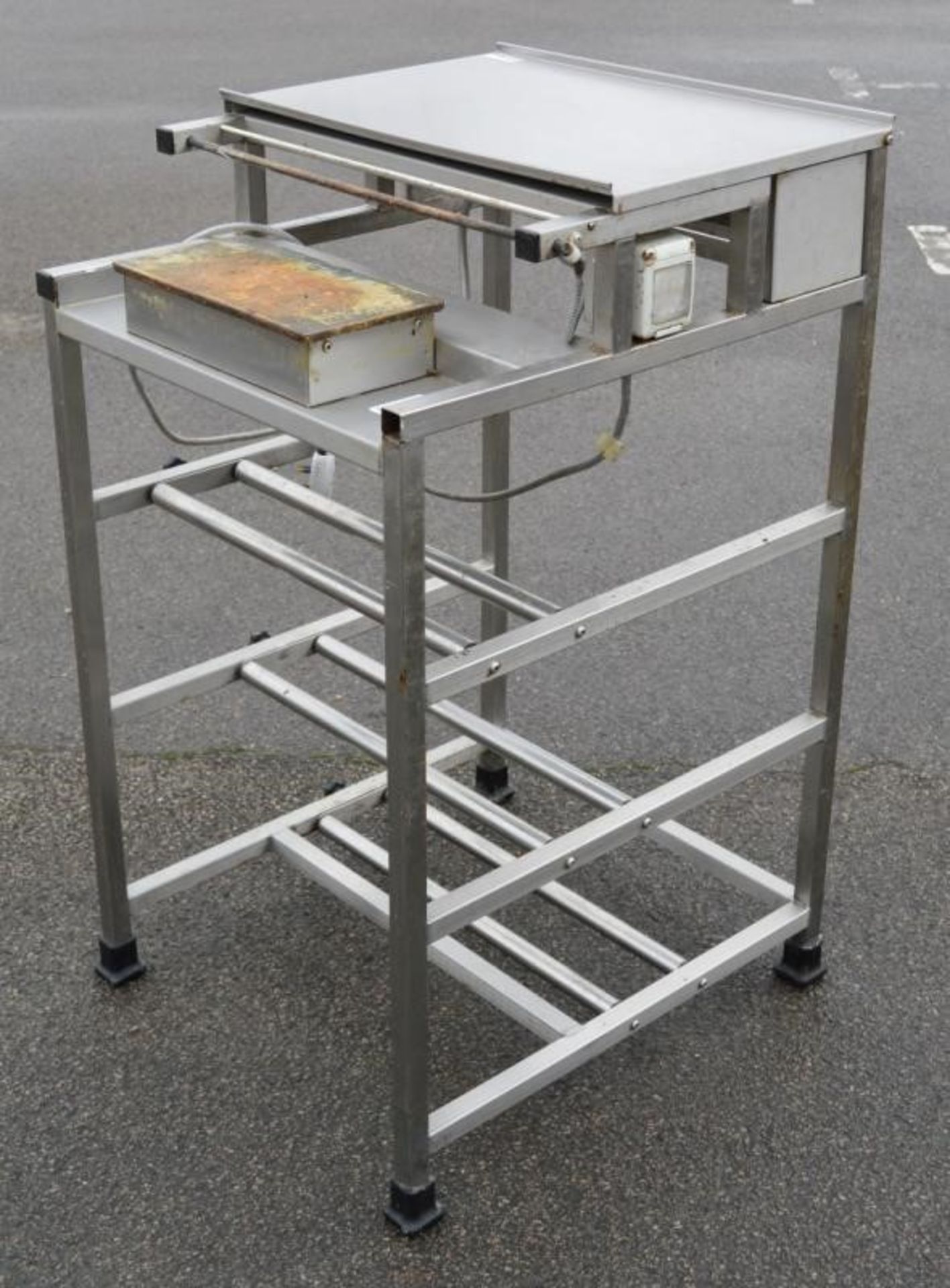 1 x Freestanding Stretch Wrap Tray Overwapper Machine - Stainless Steel Constructons - 240v - CL282