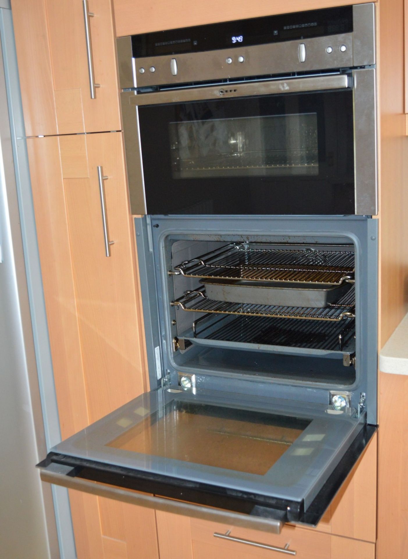 1 x Bespoke Maelstrom Solid Wood Fitted Kitchen With Corian Tops - In Excellent Condition - Neff - Image 49 of 65