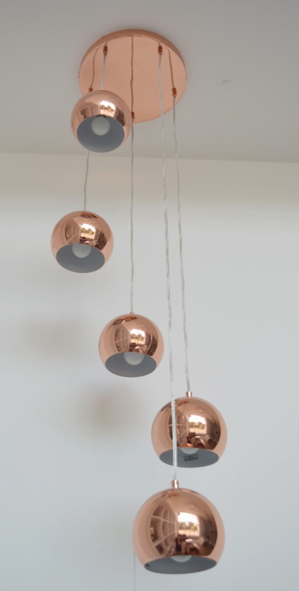 1 x Domas 5-Light Ceiling Light In Copper - Ex Display Stock - RRP £198.00 - Image 4 of 6