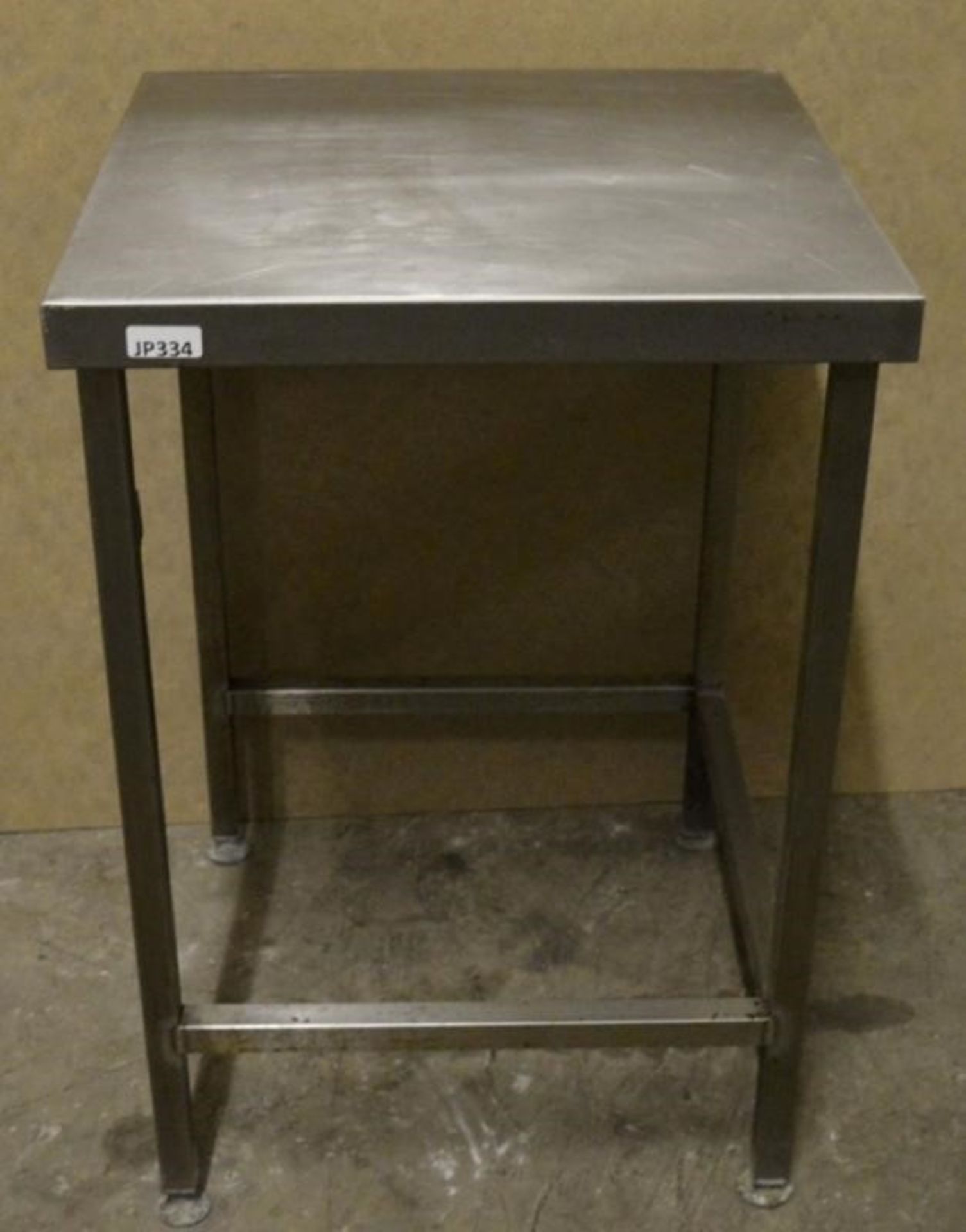 1 x Stainless Steel Prep Table - H88 x W60 x D60 cms - CL282 - Ref JP334 - Location: Bolton BL1