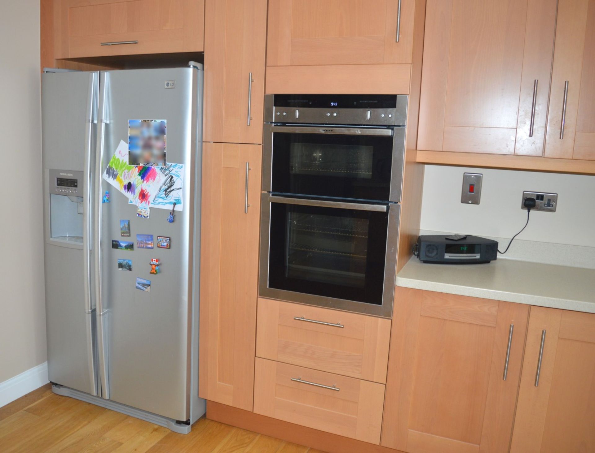 1 x Bespoke Maelstrom Solid Wood Fitted Kitchen With Corian Tops - In Excellent Condition - Neff - Image 13 of 65