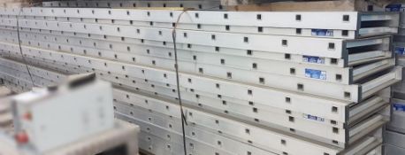 10 x LFI Aluminium Lightweight Staging Boards - Ref: ENP027B - Single Sided - Each Piece Measures: L