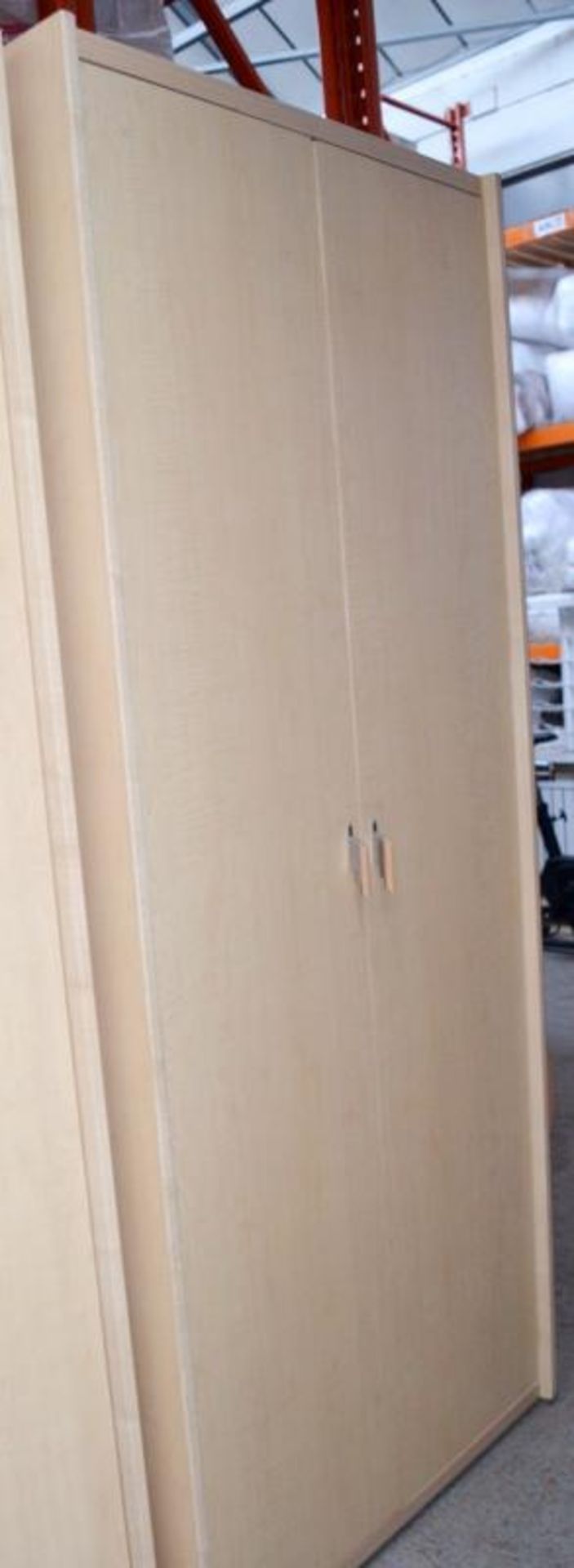 1 x GAUTIER Tall Wardrobe With A Natural Oak Style Finish - Made In France - Dimensions: H222 x W93. - Image 6 of 7