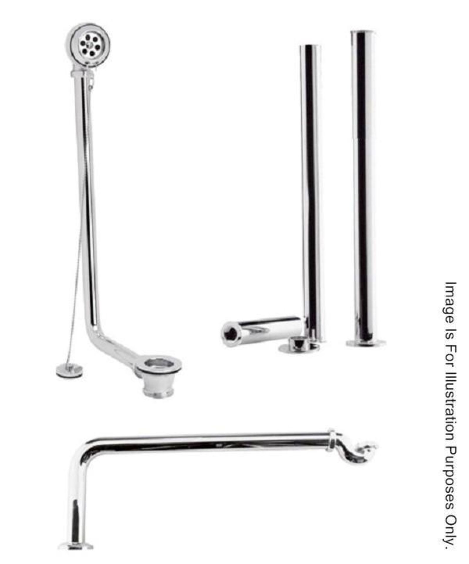 1 x Exposed Chrome Roll Top Bath Pack For Free Standing Baths - Model: RTBP01 - Ref: M192 - CL190 -