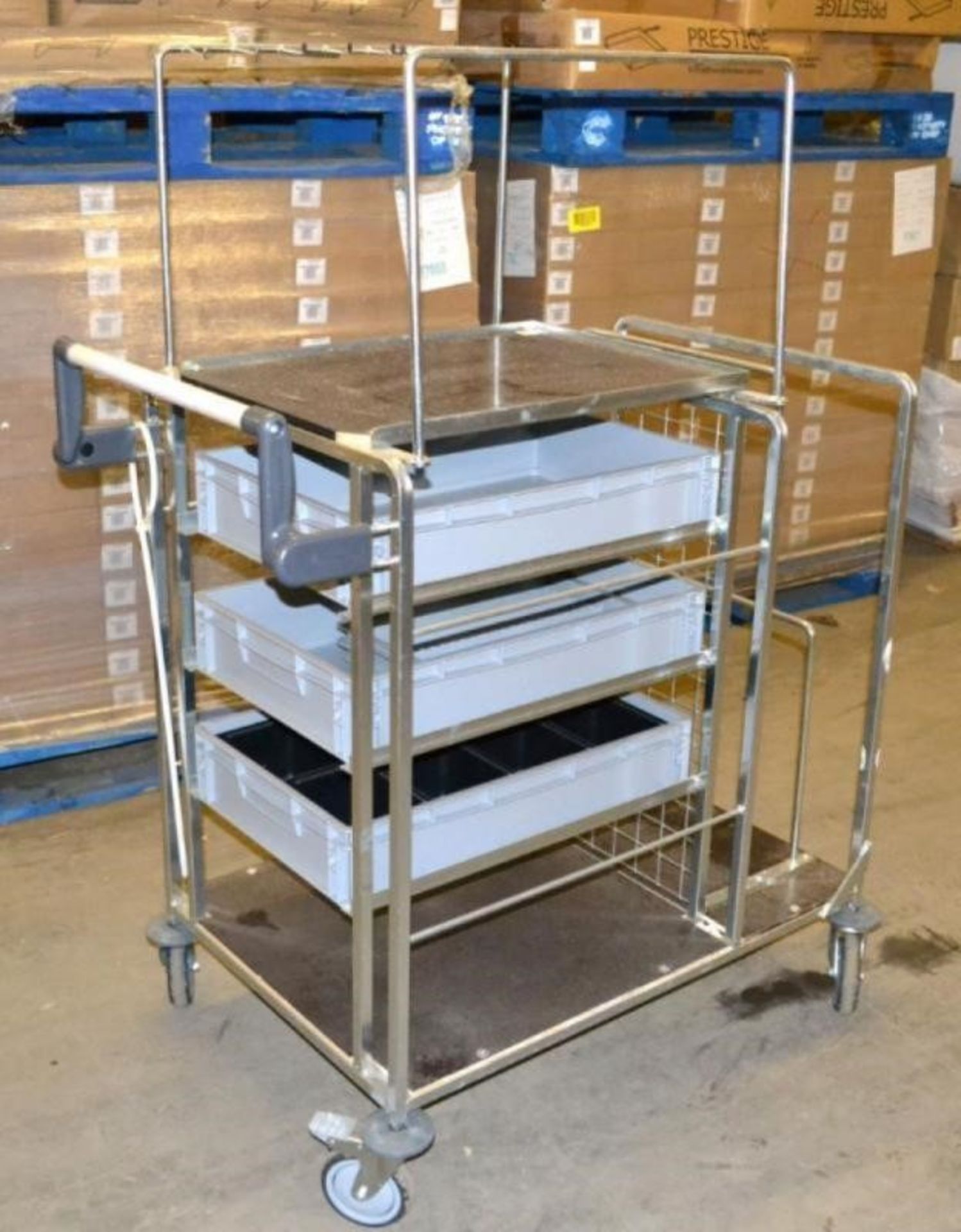 1 x 3-Drawer Warehouse Picking / Transport Trolley - Dimensions: 103 x 64 x 144cm - Ref: MC122 - CL2 - Image 4 of 7