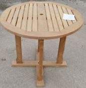 1 x Solid Teak Garden Patio Table - New, Boxed Stock - CL403 - Location: Cheshire WA16