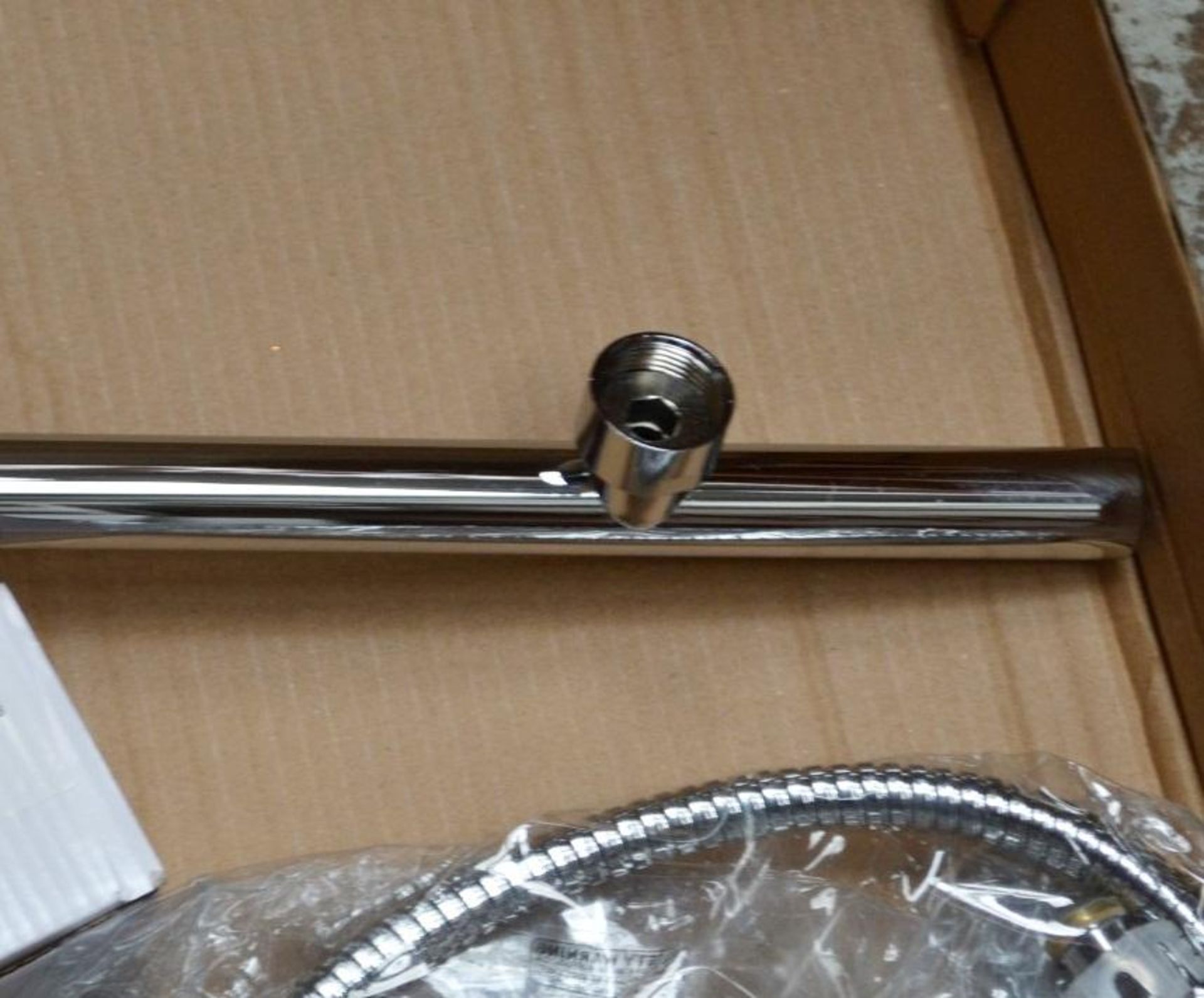 1 x Shower Riser Rail Kit With Handset And Themostatic Valve (S205-1) - Features 200mm Square Shower - Image 17 of 17