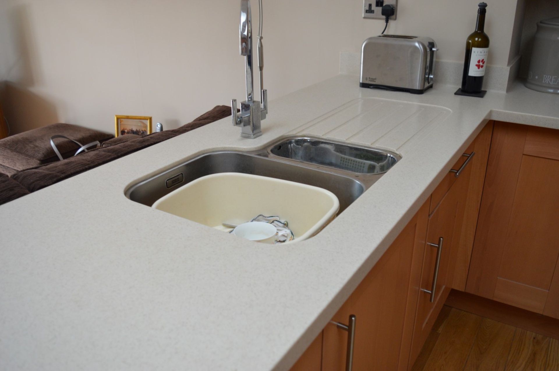 1 x Bespoke Maelstrom Solid Wood Fitted Kitchen With Corian Tops - In Excellent Condition - Neff - Image 21 of 65