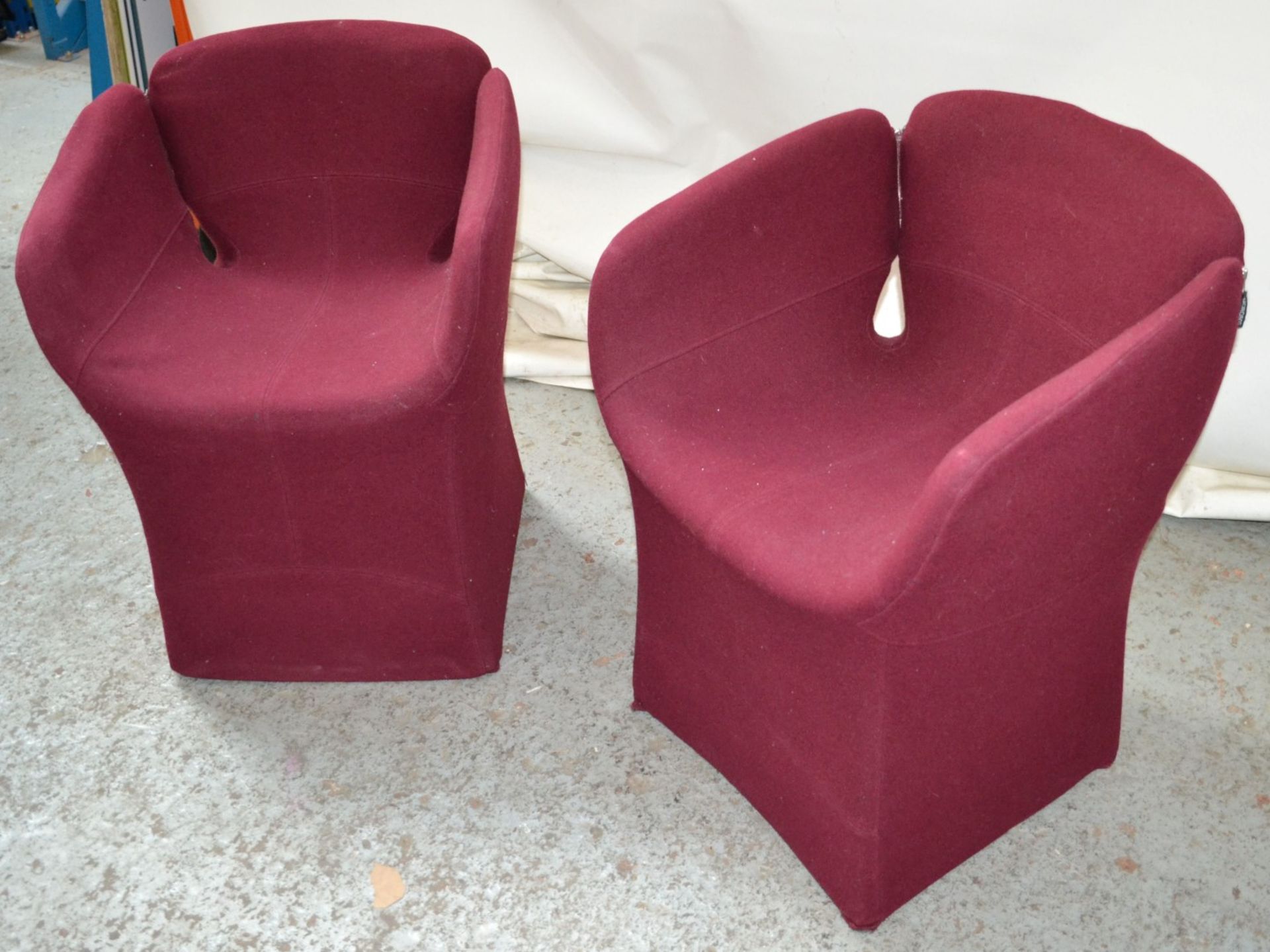 2 x Moroso Bloomy Small Armchairs Designed By Patricia Urquiola - CL314 - Location: Altrincham WA14 - Image 2 of 7