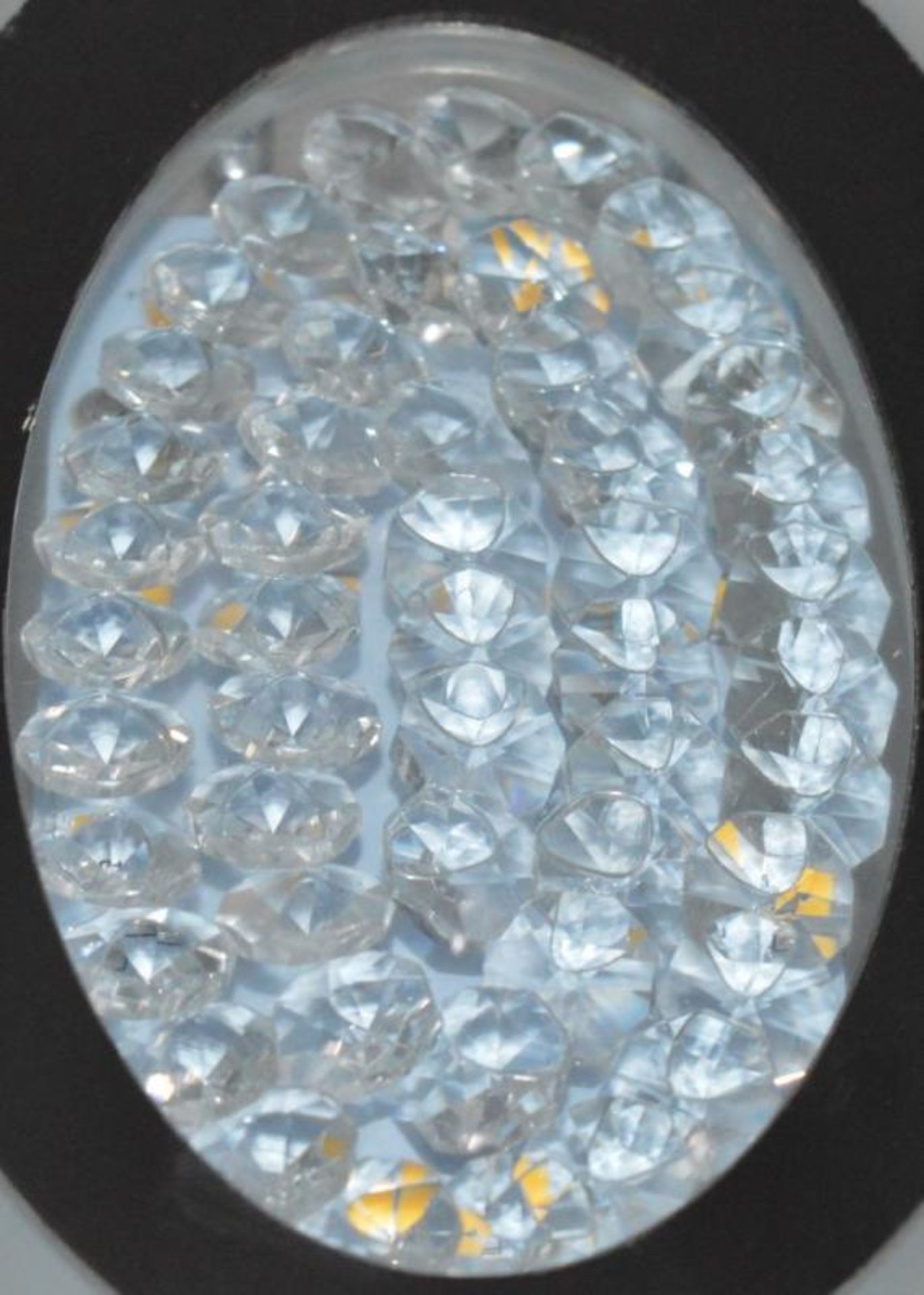 1 x LED Oval Chrome Wall Light With Frosted Glass - Ex Display Stock - CL298 - Ref J143 - Location: - Image 4 of 5
