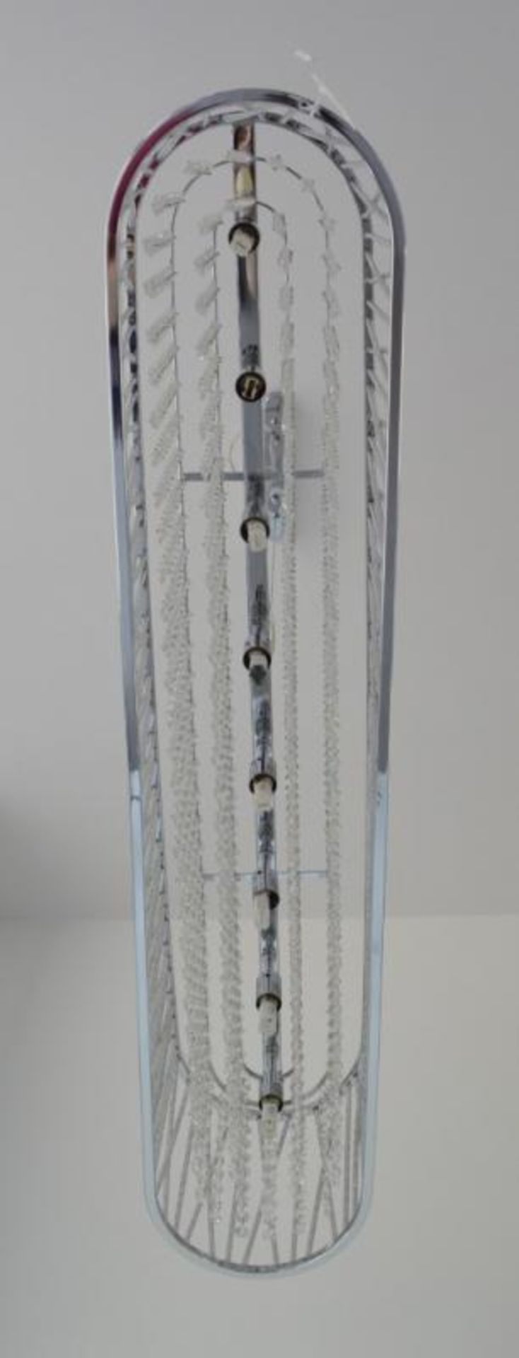 1 x Elise Chrome 8 Light Fitting With Crystal Button Drops - Ex Display Stock - CL298 - Ref J404 - L - Image 10 of 10