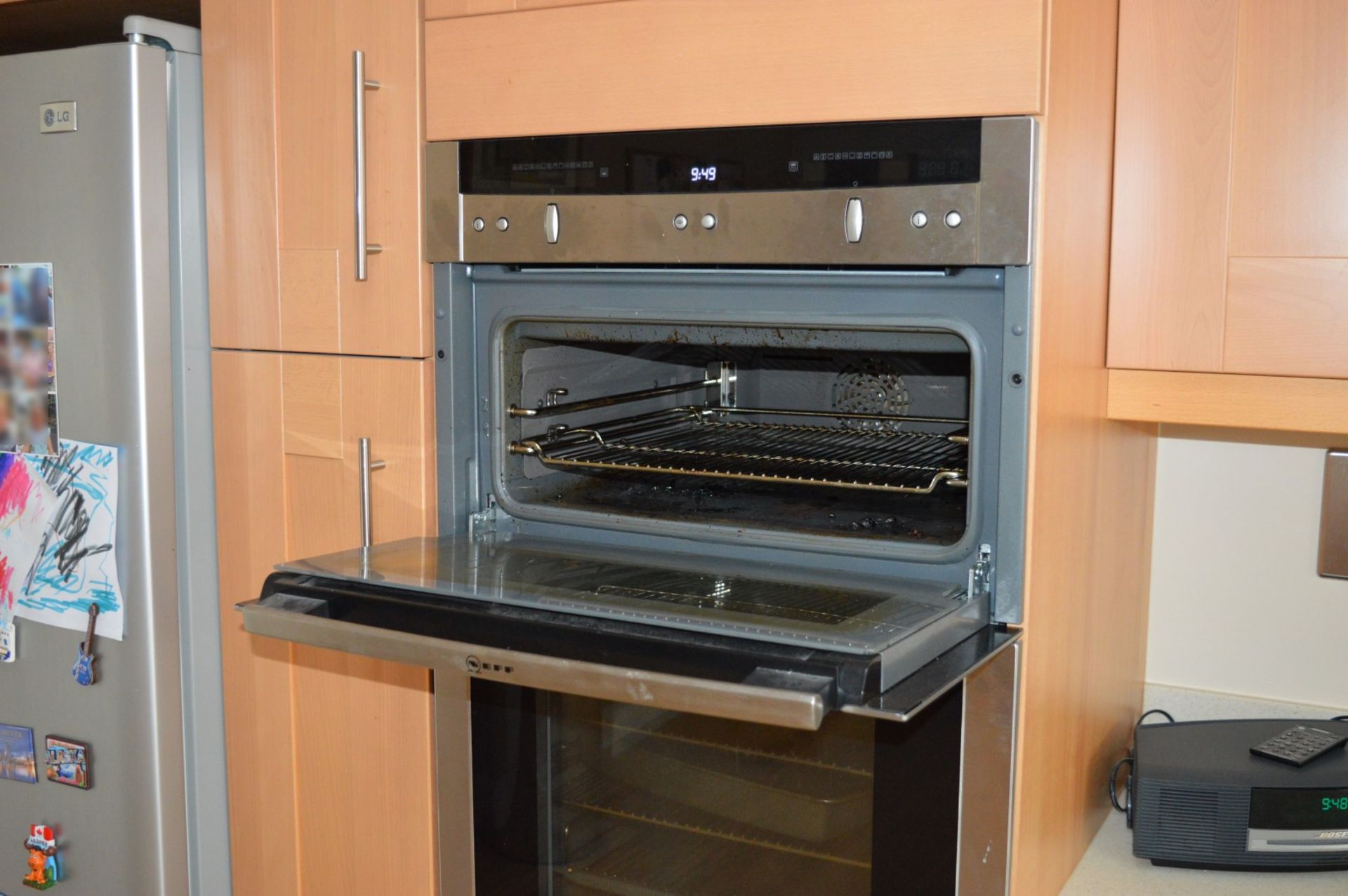 1 x Bespoke Maelstrom Solid Wood Fitted Kitchen With Corian Tops - In Excellent Condition - Neff - Image 45 of 65