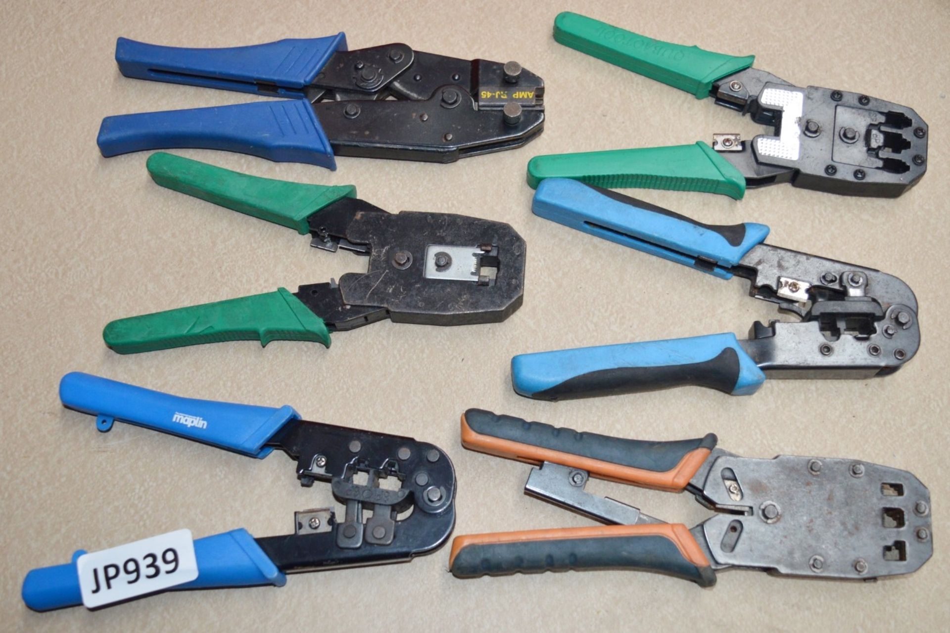 6 x Various Crimping Tools For Telecoms and Network Applications - CL011 - Ref JP939 - Location: