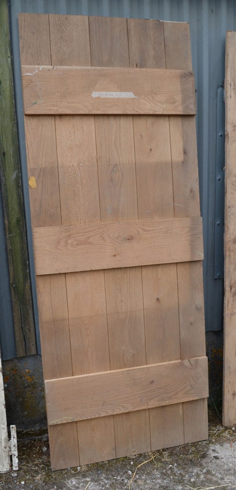 Set Of 4 x Reclaimed Unpainted Wooden Doors - Taken From A Grade II Listed Property - Image 4 of 8